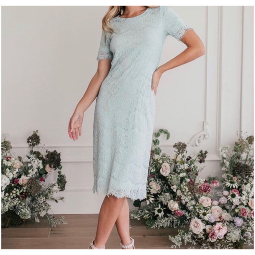 Jessakae Mint Green Lace dress